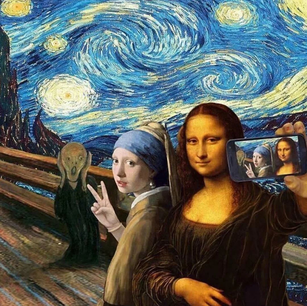 Мона Лиза Ван Гог, селфи
